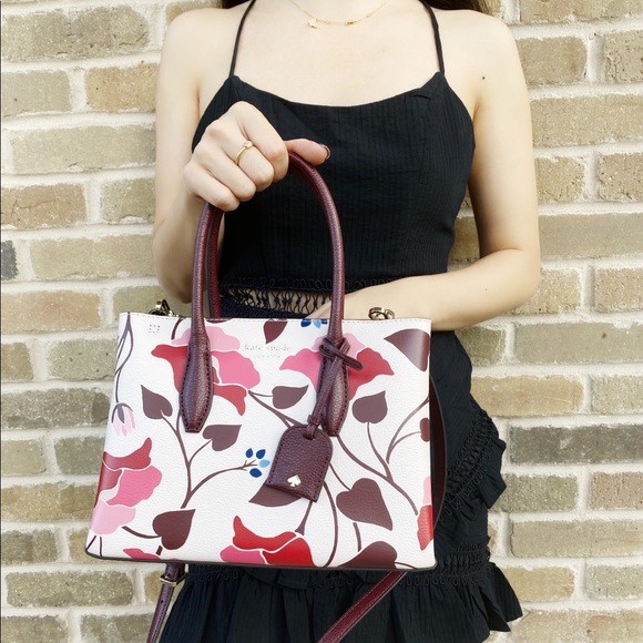 Kate Spade nouveau bloom top zip satchel - Picture 2 of 11